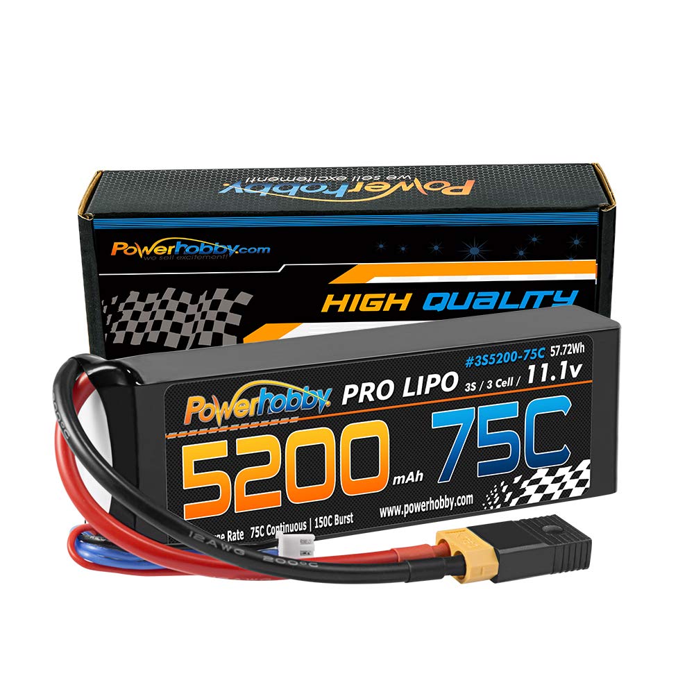 Amazon.com: Powerhobby 3S 11.1V 5200mAh 75C Lipo Battery W XT60